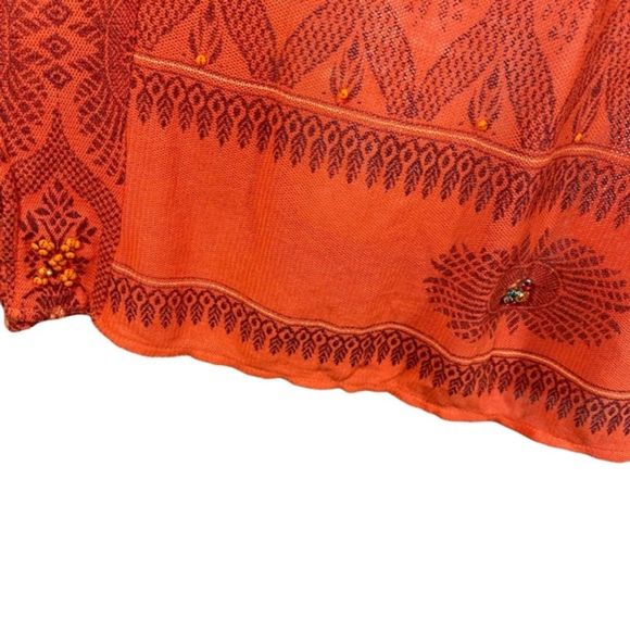 New Romantics FP Size Small Byzantine Dreams Tunic Top Coral Knitted Oversize - Picture 7 of 14